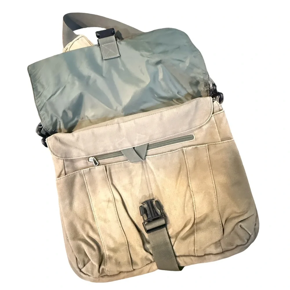 STM Khaki Canvas Messenger Bag Laptop Carrier